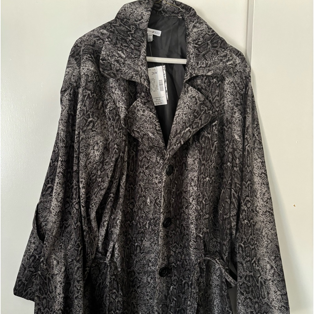 Snakeskin Pattern Blazer Fashion Barn 26w